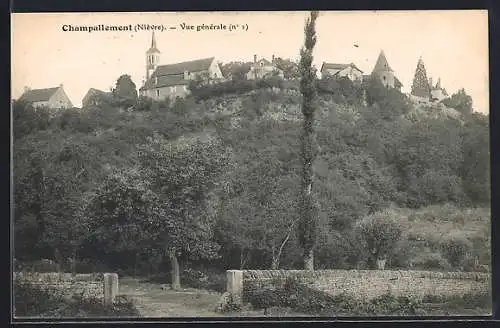 AK Champallement, Vue générale (n° 1)