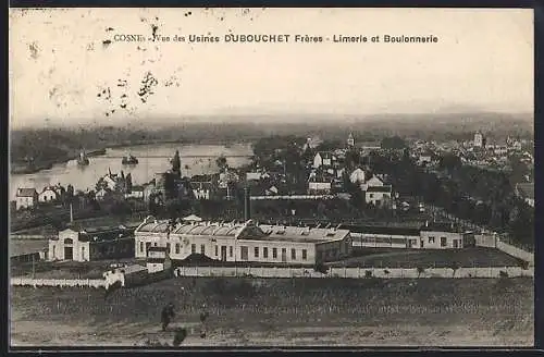 AK Cosne, Vue des Usines Dubouchet Frères, Limerie et Boulonnerie