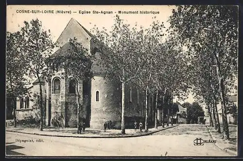 AK Cosne-sur-Loire, Église Ste-Agnan, Monument historique