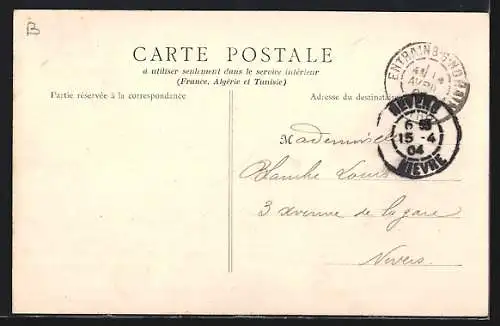 AK Entrains-sur-Nohain, Vue prise de l`Étang du Château