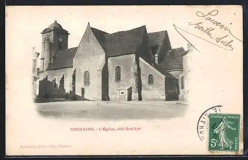 AK Entrains, L`église, côté Sud-Est