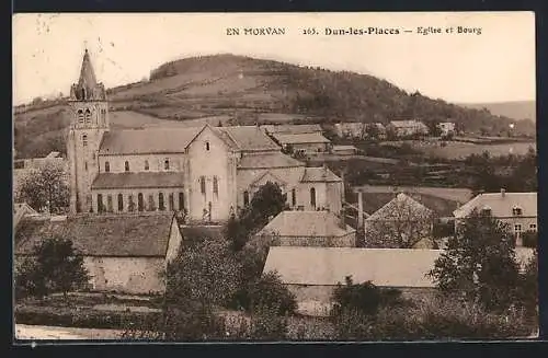 AK Dun-les-Places, Église et Bourg en Morvan