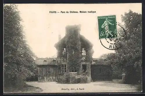 AK Fours, Parc du Château. Maison rustique