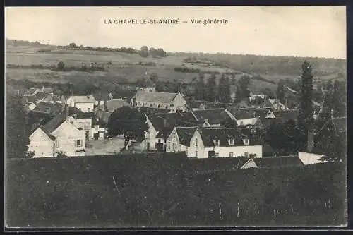 AK La Chapelle-St-André, Vue générale du village et de la campagne environnante