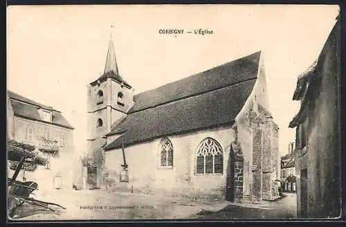 AK Corbigny, L`église et son architecture gothique