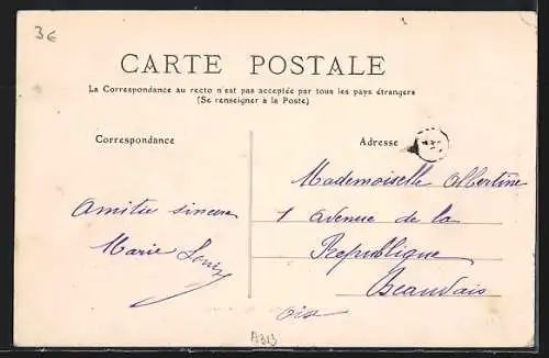 AK Chinon, Vue générale du château et du village