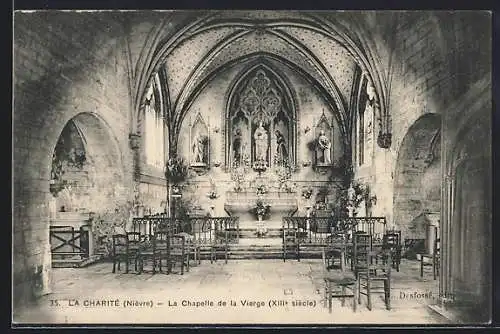 AK La Charité, La Chapelle de la Vierge (XIIIe siècle)