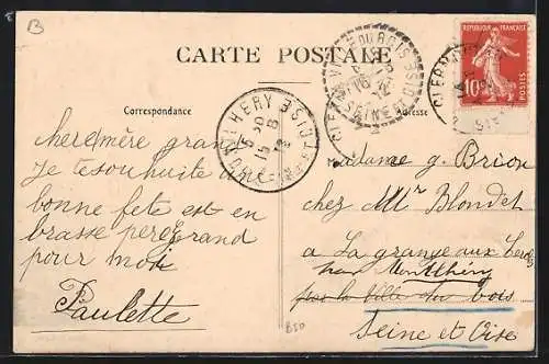 AK Chasnay, La Chapelle de Sainte-Anne