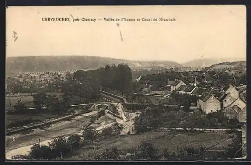 AK Chevroches, Vallée de l`Yonne et Canal du Nivernais près Clamecy