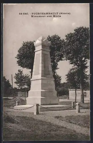 AK Fourchambault, Monument aux Morts
