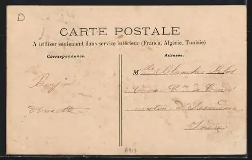 AK Fourchambault, Vue générale et Rue du Pont