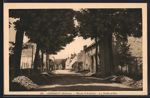 AK Dornecy, Route d`Avallon, La Patte-d`Oie