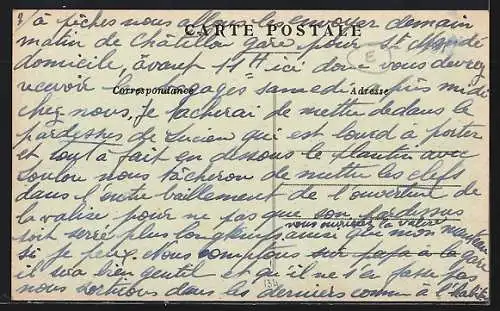 AK Chatillon-en-Bazois, Rue Adrien-Laurent avec vue sur l`église et maisons adjacentes