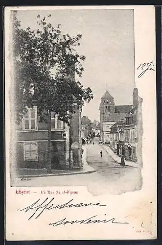 AK Cosne, La Rue Saint-Agnan
