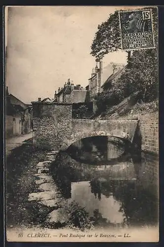 AK Clamecy, Pont Rustique sur le Beuvron