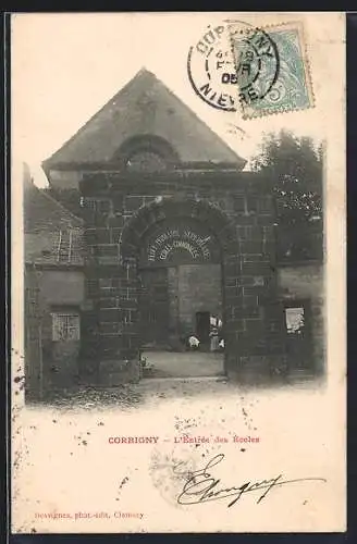 AK Corbigny, L`Entrée des Écoles