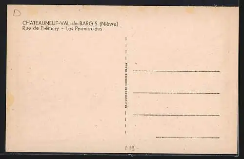 AK Châteauneuf-Val-de-Bargis, Rue de Prémery, Les Promenades