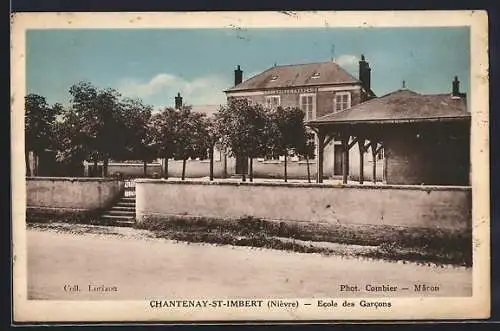 AK Chantenay-Saint-Imbert, École des Garcons et son jardin