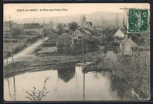 AK Cuncy-lès-Varzy, La Mare aux Poules d`Eau