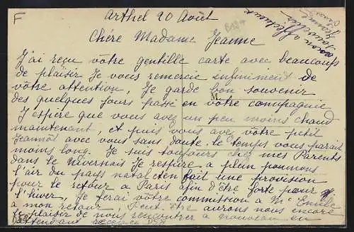 AK Arthel, L`Abreuvoir et vue sur les maisons environnantes