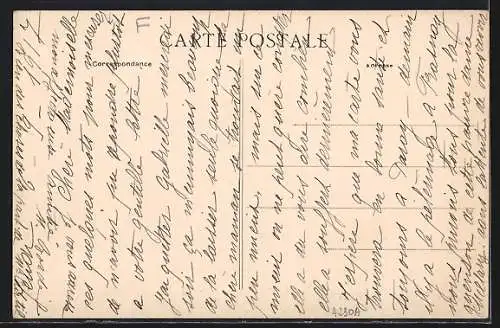 AK Anlezy, Le Faubourg avec maisons en rangée et charrette en bois