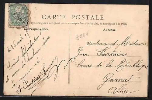 AK Fourchambault, Rue Gambetta avec calèche et passants