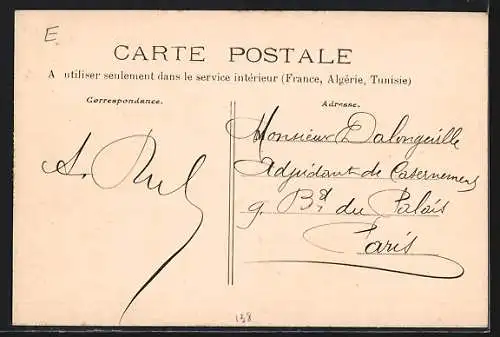 AK Fourchambault, La Poste et rue adjacente