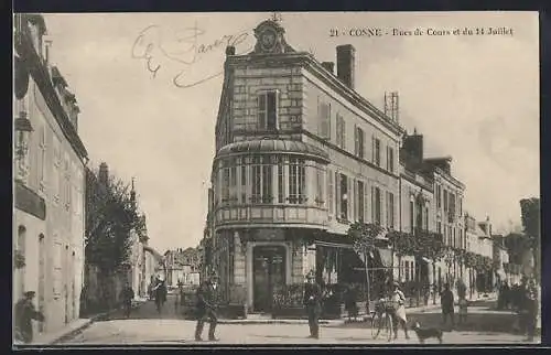 AK Cosne, Rues de Cours et du 14 Juillet