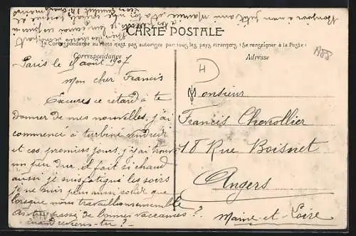 AK Fours, École de Dressage avec cavaliers devant le bâtiment