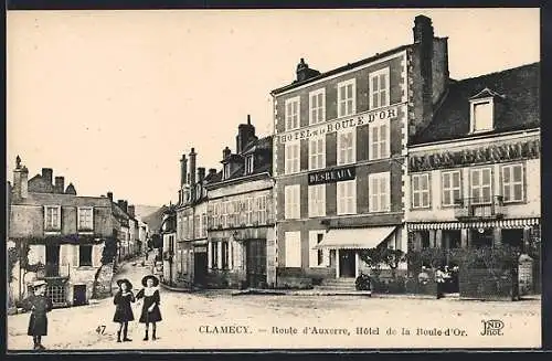 AK Clamecy, Route d`Auxerre, Hôtel de la Boule d`Or