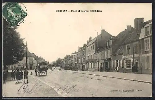 AK Corbigny, Place et quartier Saint-Jean