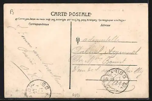 AK Cercy-la-Tour, Avenue de la Gare vue du Pont