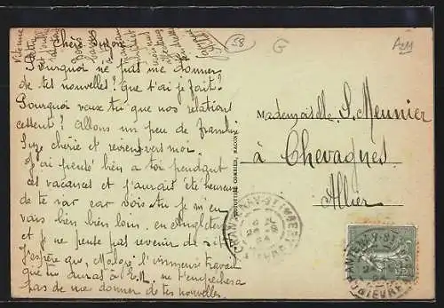 AK Chantenay-Saint-Imbert, Grande-Rue animée avec passants et bâtiments anciens