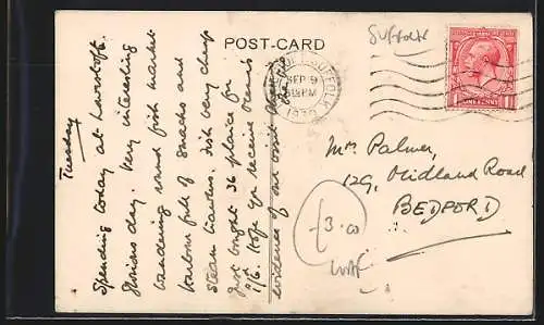 AK Lowestoft, Fishing Smacks Leaving Harbour