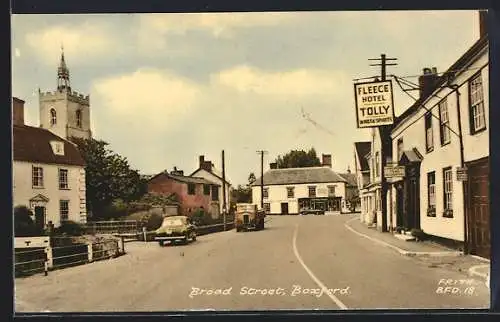 AK Boxford, Broad Street with Fleece Hotel