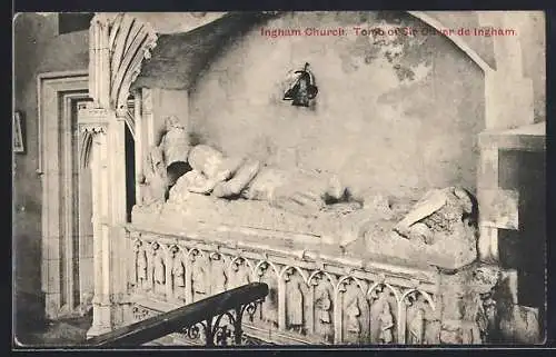 AK Ingham, Church, Tomb of Sir Oliver de Ingham