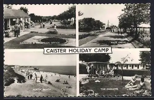 AK Caister, Holiday Camp, Gardens & Reception Office, Main Drive, The Chalets