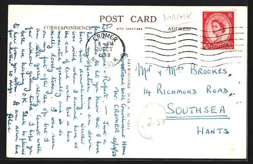 AK Cromer, Overstrand Hall Convalescent Home, Patients` Bedroom