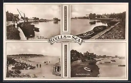 AK Wells-on-Sea, The Quay, The Beach, East End
