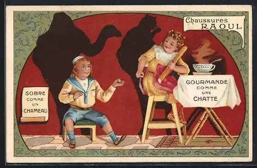 AK Chaussures Raoul, Gourmande comme une Chatte, Sobre comme un Chameau, Schuhmacher