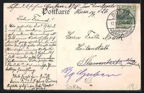 AK Sorau, Stillers Villa am Sorauer Wald