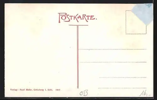 AK Tschicherzig, Restaurant Gustav Marake mit Garten