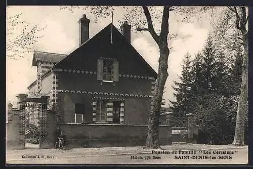 AK Saint-Denis-les-Sens, Pension de Famille Les Cerisiers