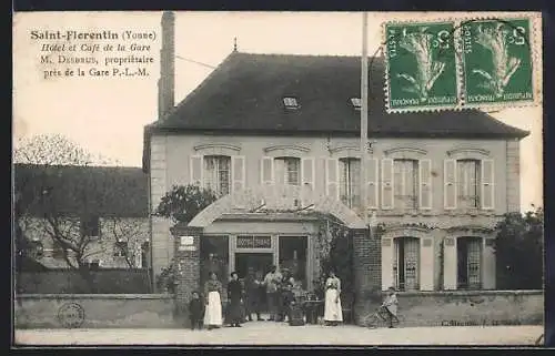 AK Saint-Florentin, Hotel et Cafe de la Gare