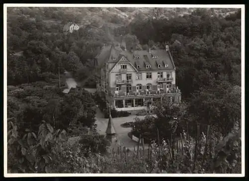 Fotografie Edm. v. König, Heidelberg, Ansicht Bad Salzig, Blick auf das Kurhotel