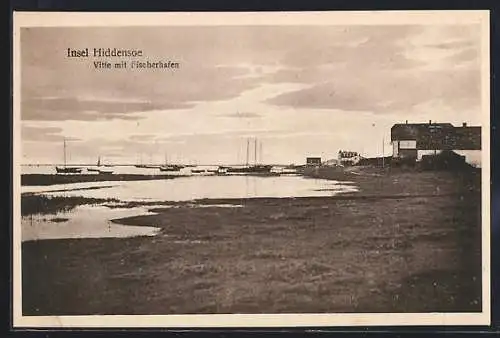 AK Insel Hiddensee, Vitte mit Fischerhafen