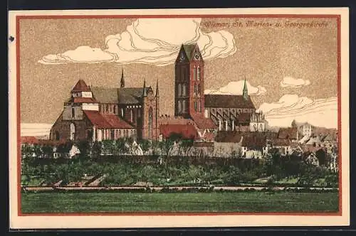 AK Wismar, St. Marien und Georgskirche