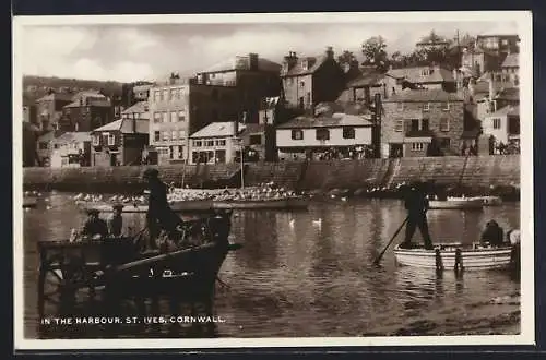 AK St. Ives /Cornwall, harbour and citry view