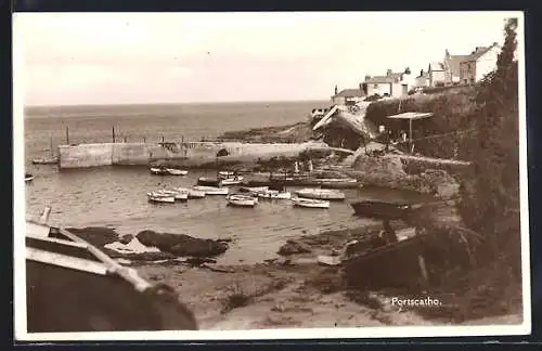 AK Portscatho, harbour and village view