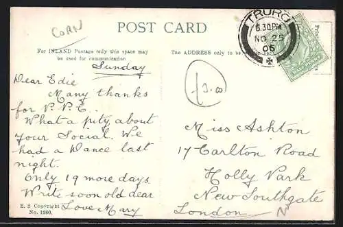 AK St. Clements near Truro, street scene with church